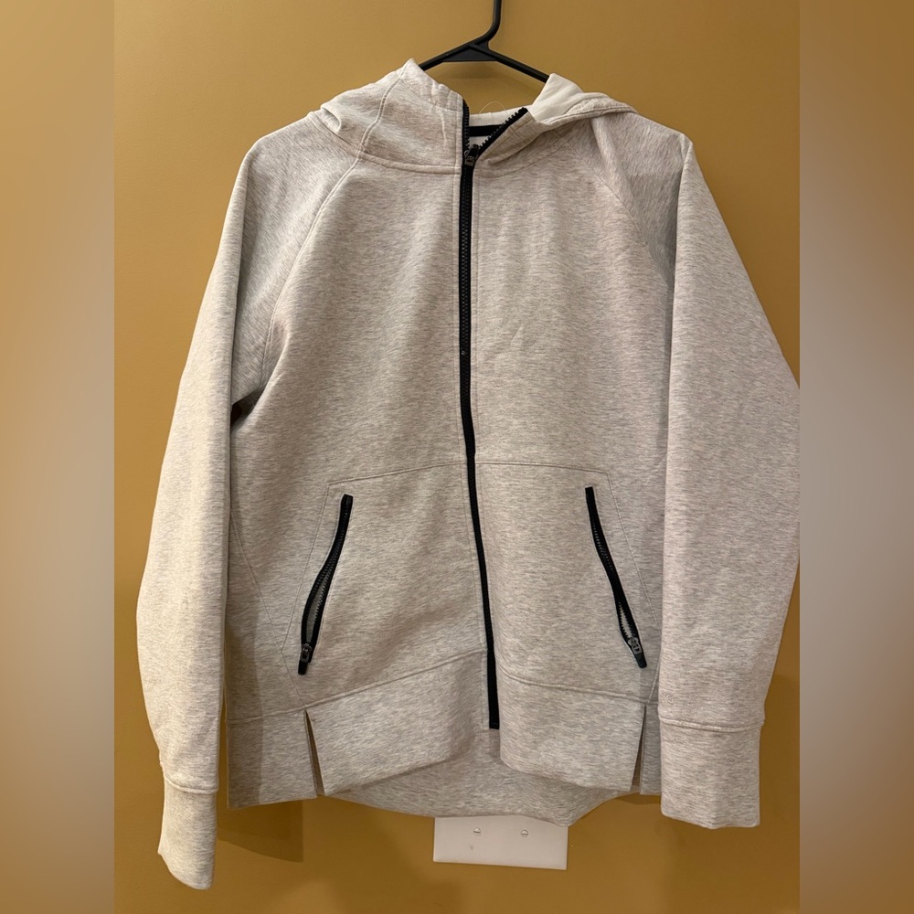 DSG Womens Light Gray Zip-Up Sweater